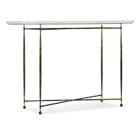 Two Tone Bone Inlay Console Table