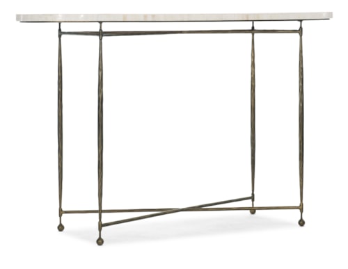 Two Tone Bone Inlay Console Table