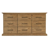 Casual 9-Drawer Bedroom Dresser