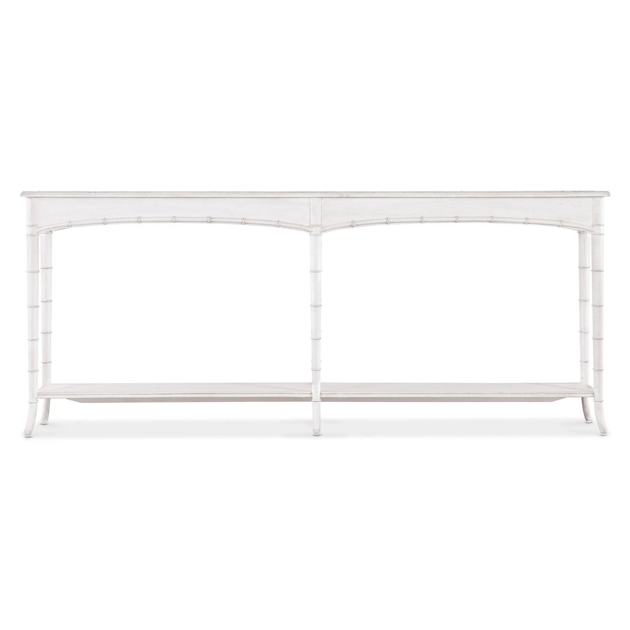 Hooker Furniture Charleston Console Table with Fixed Display Shelves