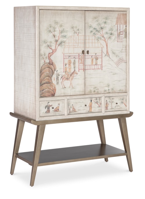 Traditional 2-Door Accent Chest with Drawers