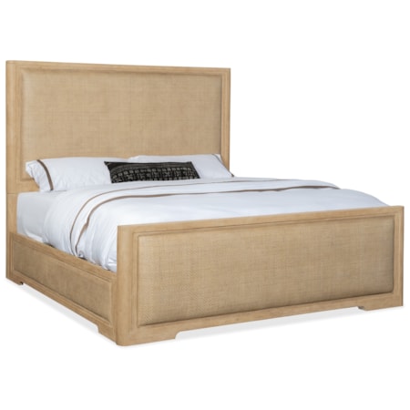Queen Cane Panel Bed