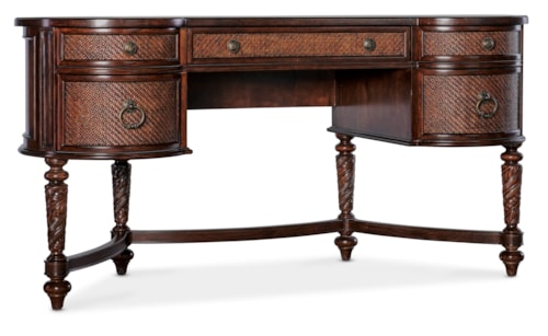 Traditional 5-Drawer Writing Desk