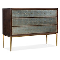 Transitional Chest with Three Push-To-Open Drawers
