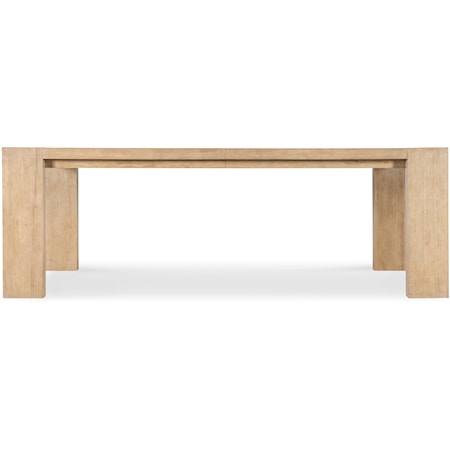 Casual Rectangular Dining Table with 22" Leaf