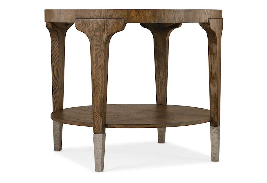 Chapman Round Side Table by Hooker Furniture at Janeen's Furniture Gallery