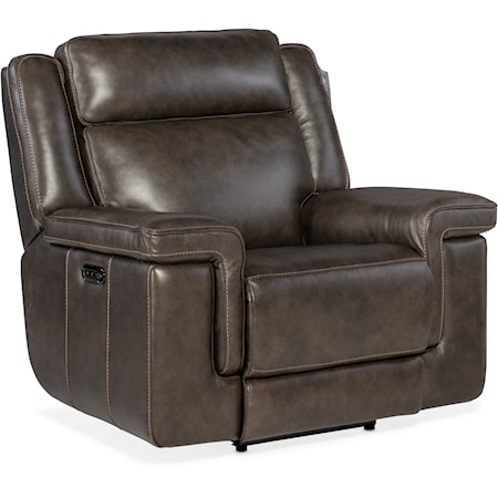 Lay Flat Power Recliner with Power Headrest & Lumbar