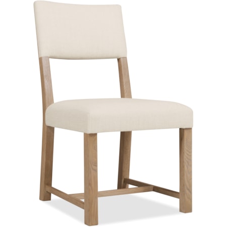 Open-Back Upholstered Dining Side Chair