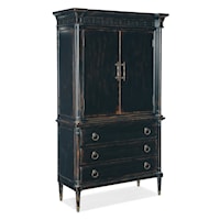 Traditional 4-Drawer Jewelry Armoire