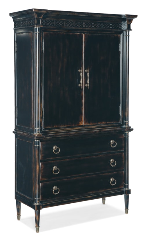 Traditional 4-Drawer Jewelry Armoire