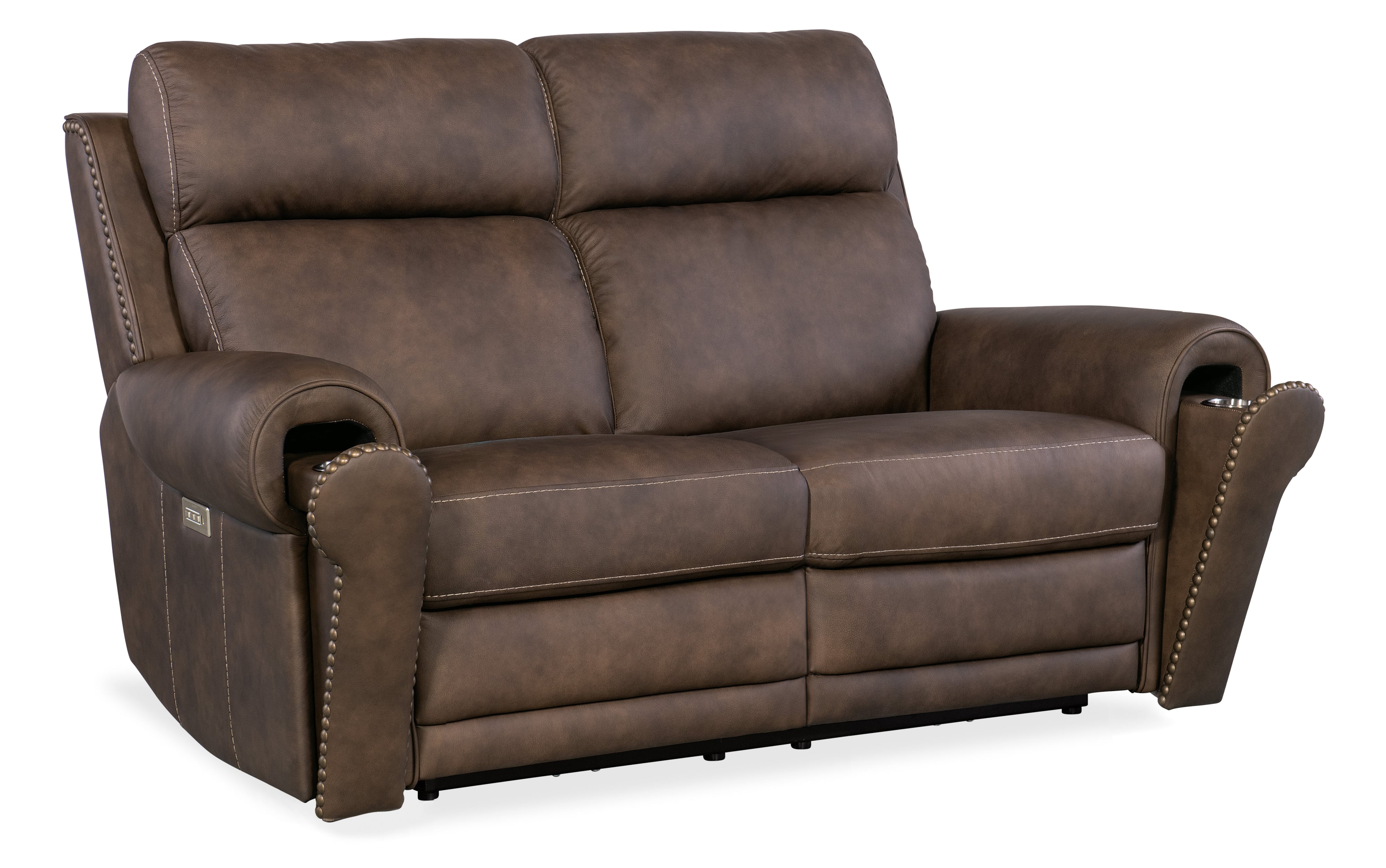 Hooker Furniture SS Power Loveseat w/Power Headrest &amp; Lumbar