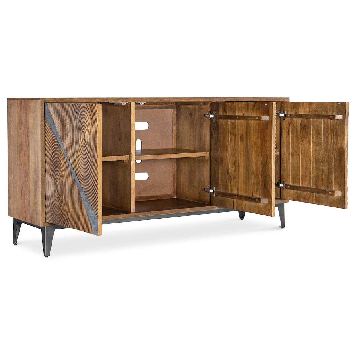 Hooker Furniture Commerce and Market 3-Door Vortex Storage Credenza