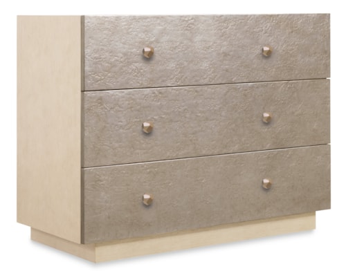 Contemporary 3-Drawer Bachelor's Chest with USB Port