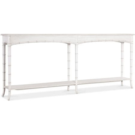 Console Table with Fixed Display Shelves