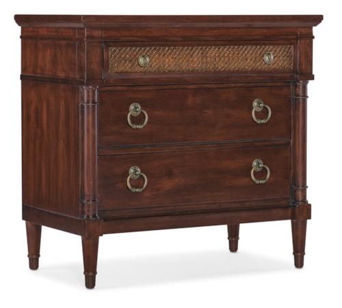 Traditional 3-Drawer Nightstand
