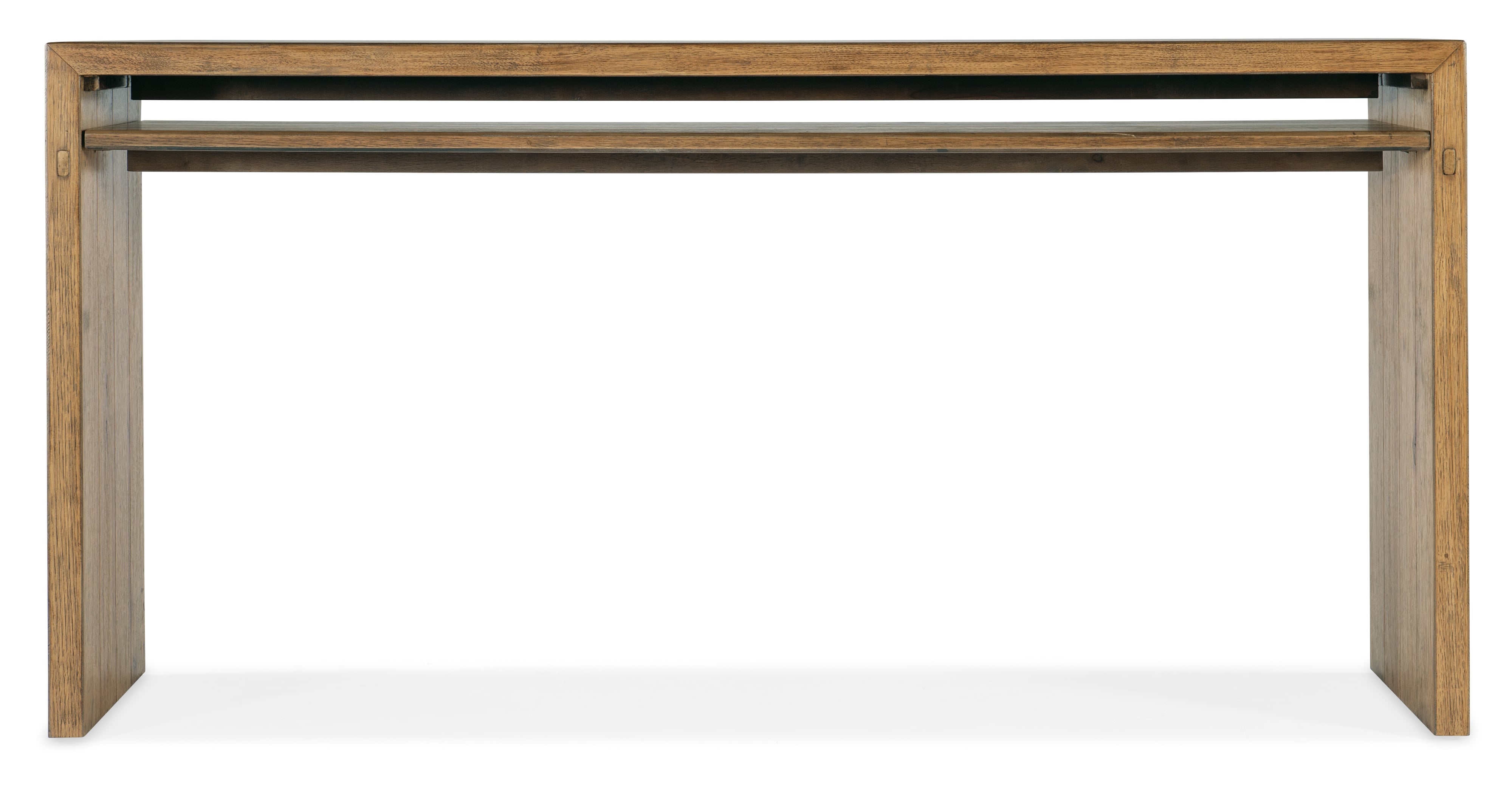Wood Top Console Table