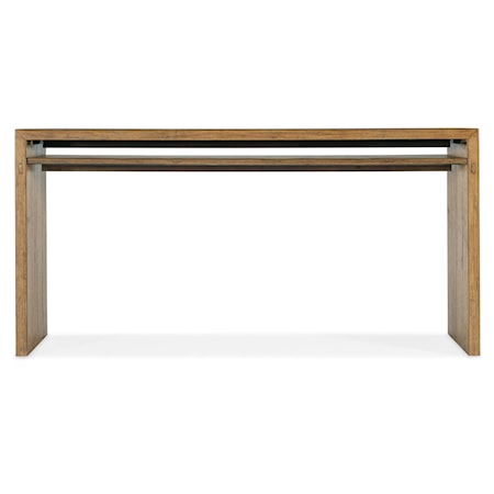 Wood Top Console Table