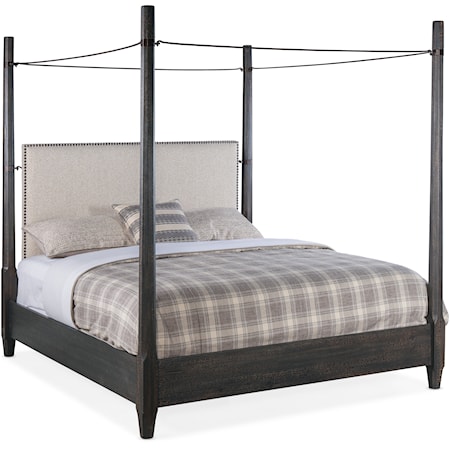 California King Poster Bed with Canopy