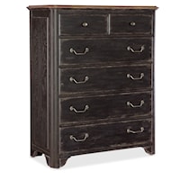 Traditional 6-Drawer Bedroom Chest