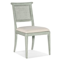 Traditional Dining Side Chair with Upholstered Seat