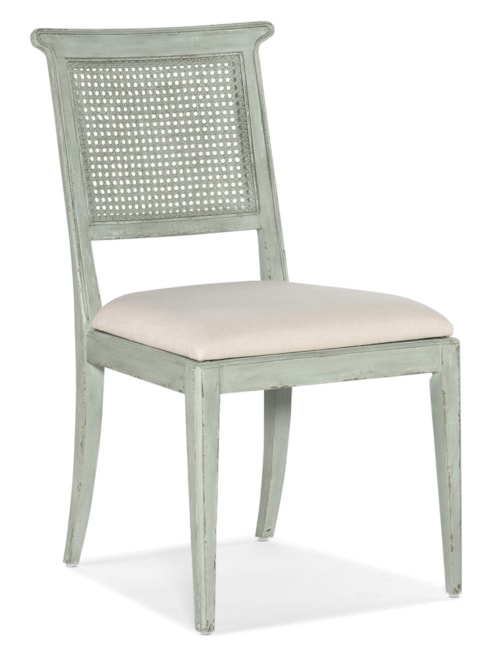 Traditional Dining Side Chair with Upholstered Seat