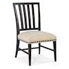 Hooker Furniture Big Sky Casual Vintage Natural Side Chair with Upholstered Cushion