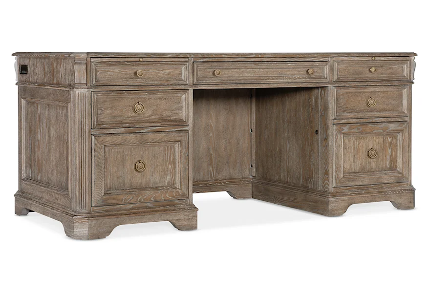Sutter Executive Desk by Hooker Furniture at Zak's Home
