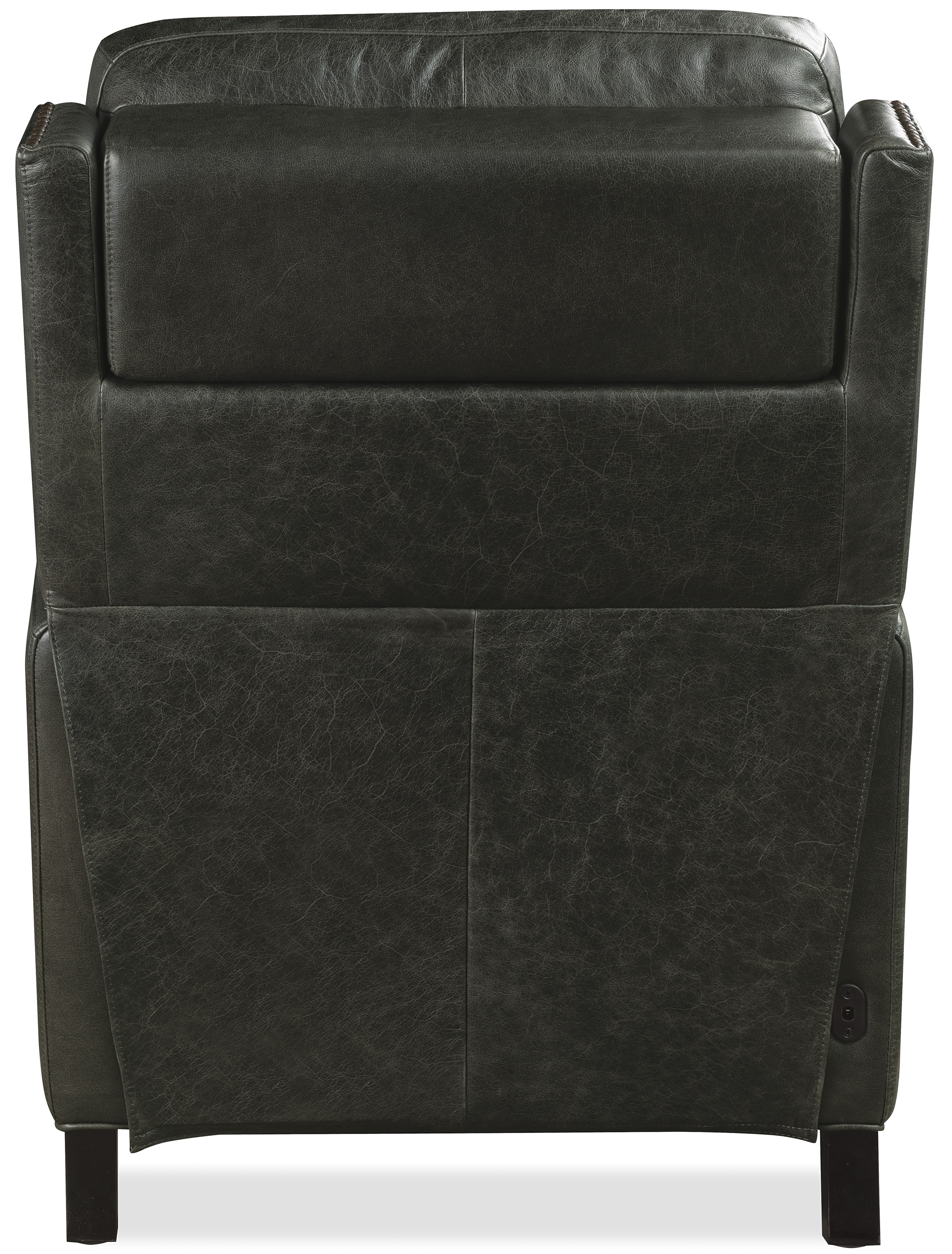Leather Bustle-Back Power Recliner