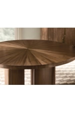 Hooker Furniture Eleana Transitional Round Dining Table with 20-Inch Leaf