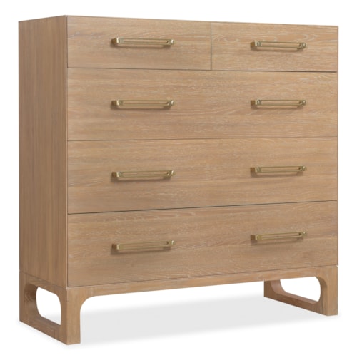Contemporary 5-Drawer Dresser with Jewelry Tray