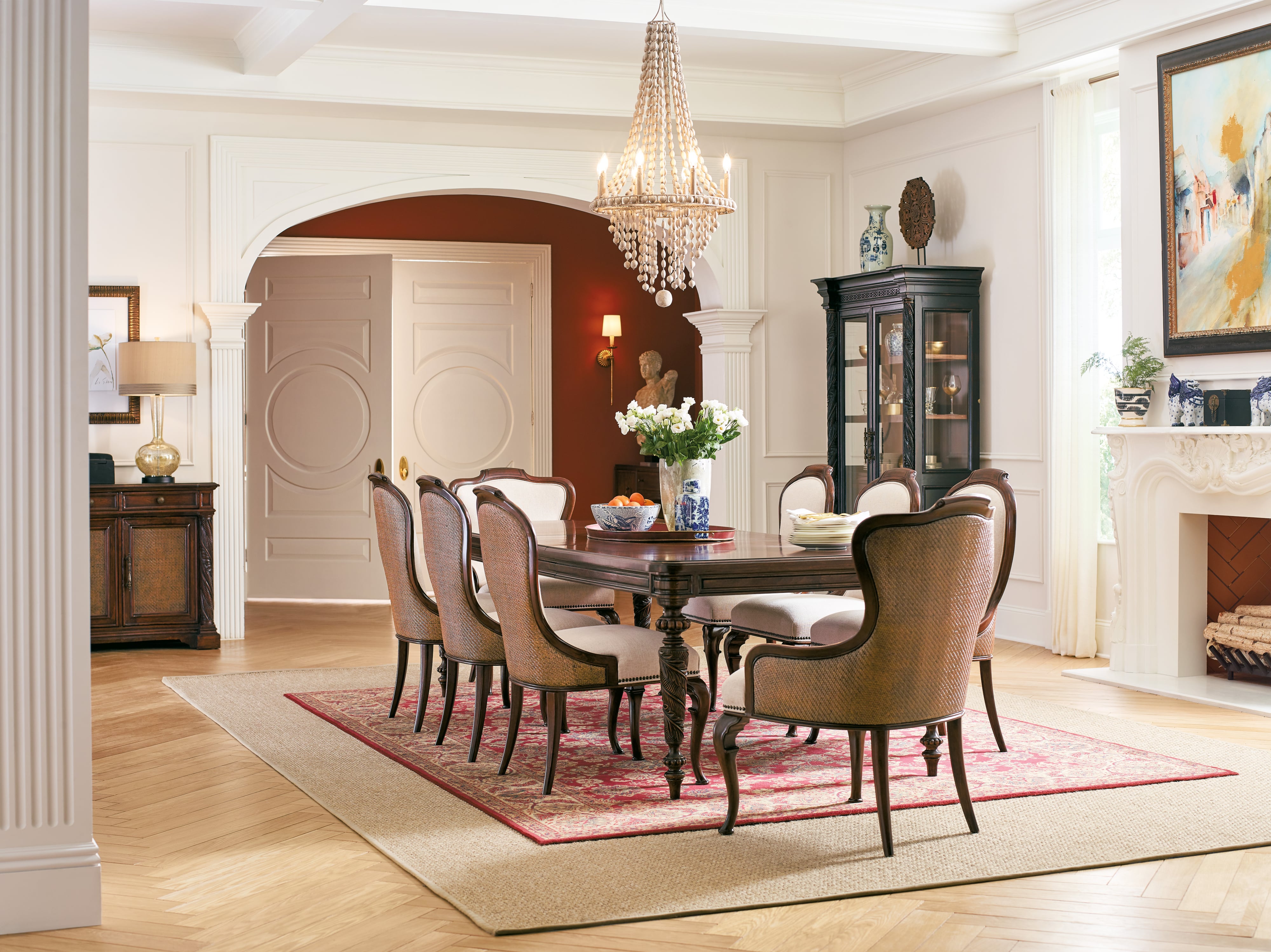 Dining room table sets with leaf hot sale