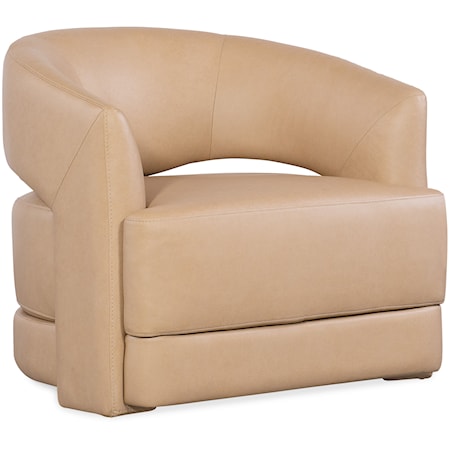 Swivel Chair with Sloped Armrests