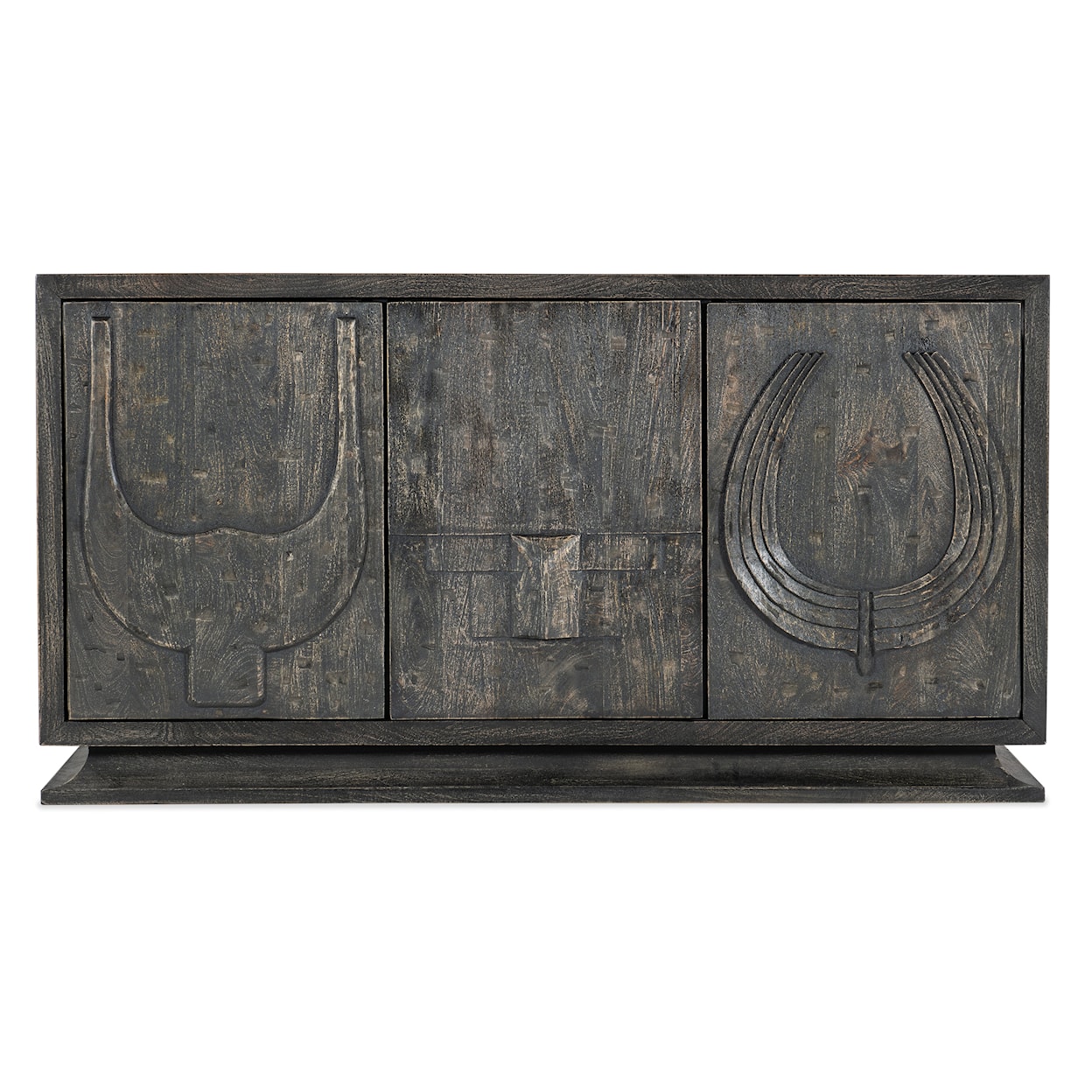 Hooker Furniture Commerce and Market 3-Door Credenza with Tribal Motif