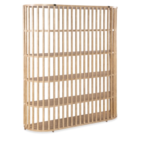 5-Shelf Slatted Bookcase