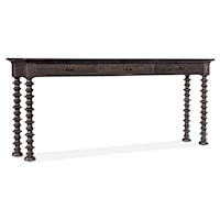 Casual Sofa Table with Turned Legs