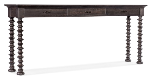 Casual Sofa Table with Turned Legs
