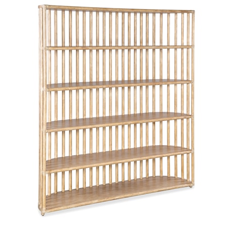 5-Shelf Slatted Bookcase