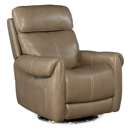 Sterling Swivel Power Recliner with Power Headrest