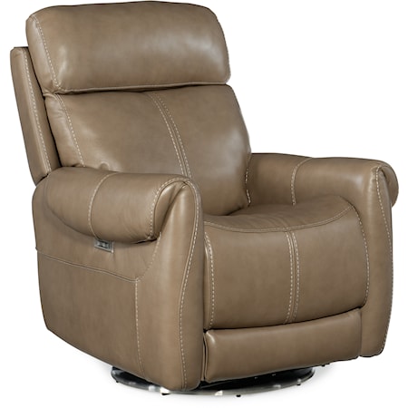 Sterling Swivel Power Recliner with Power Headrest