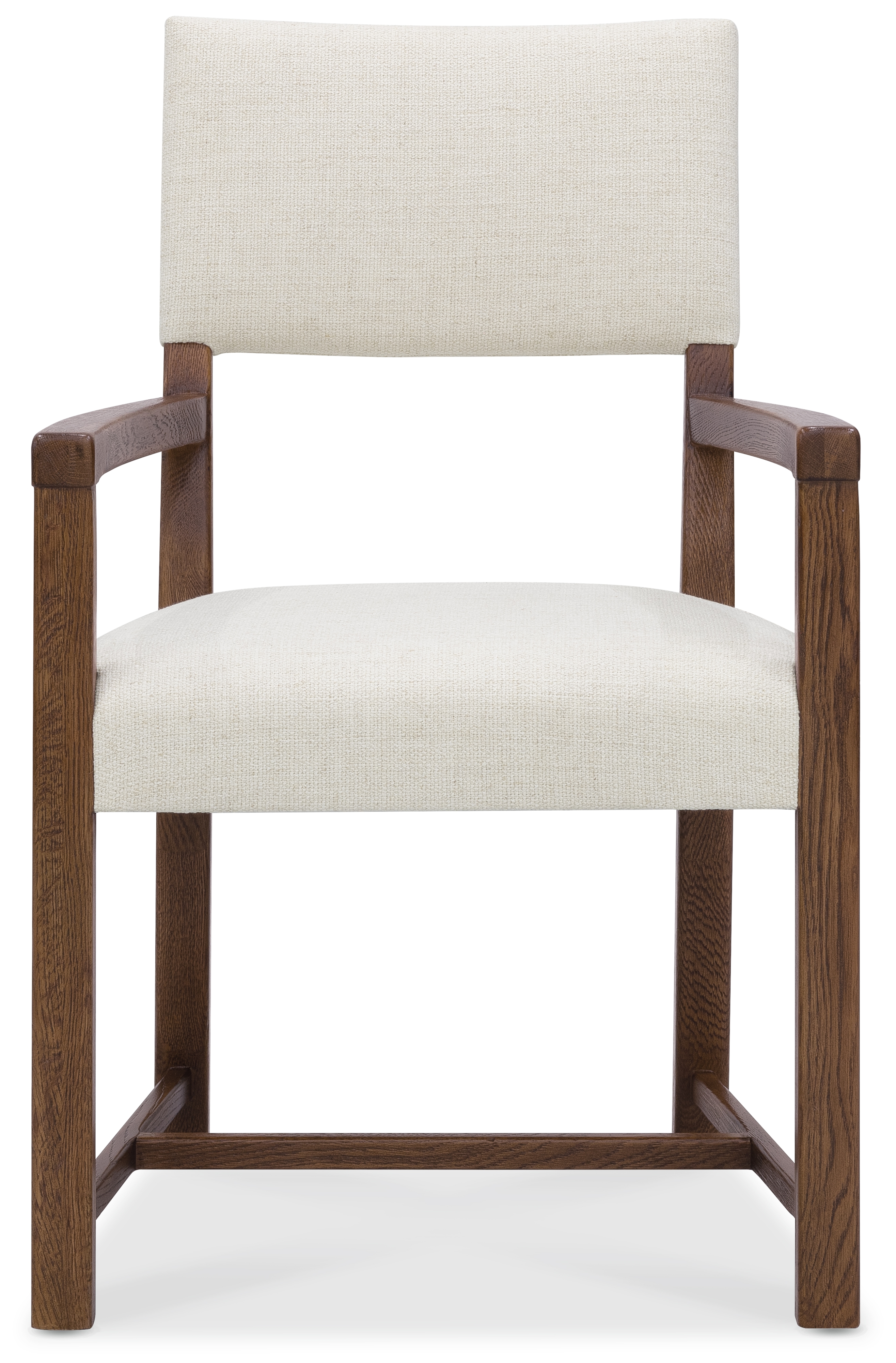Hooker Furniture Driftwood Open-Back Upholstered Dining Arm Chair