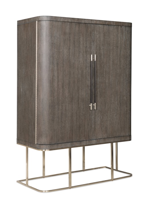 Contemporary 2-Door Wardrobe with Interior Mirrors
