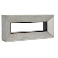 Contemporary Console Table with Open Shelf