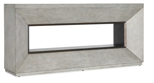 Contemporary Console Table with Open Shelf