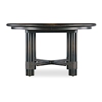 Casual Round Dining Table with 20" Leaf