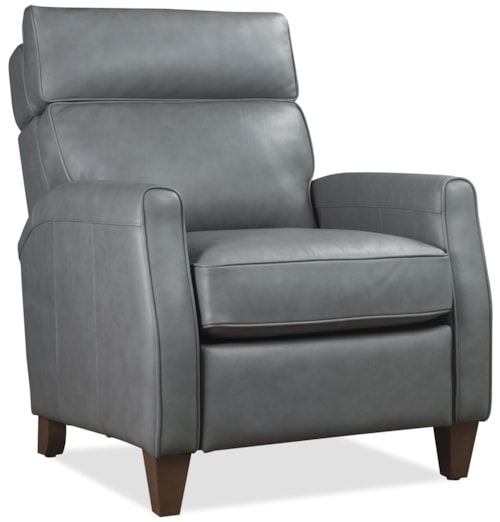 Transitional Power Recliner with Pop-Up Headrest