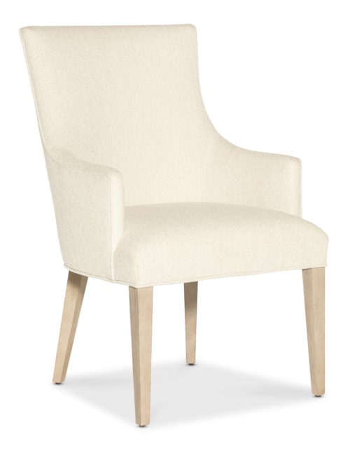 Contemporary Upholstered Dining Arm Chair