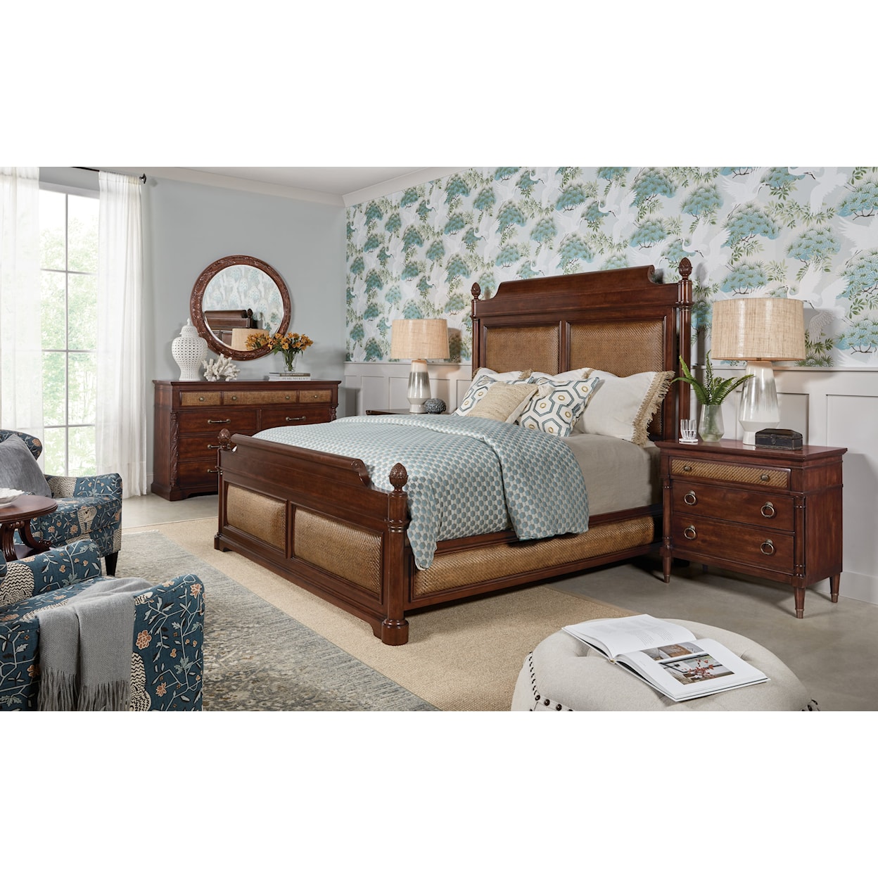 Hooker Furniture Charleston King Panel Bed