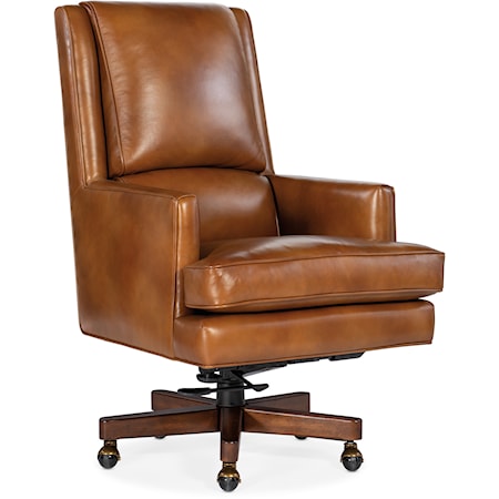 Wright Transitional Leather Executive Swivel Tilt Office Chair