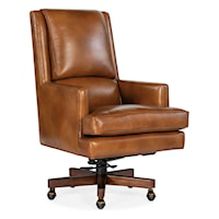 Wright Transitional Leather Executive Swivel Tilt Office Chair