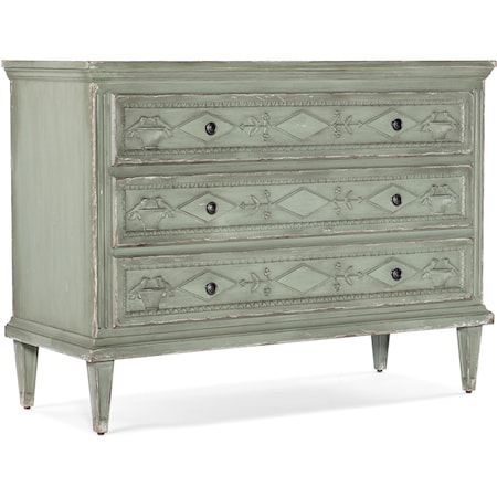 Transitional 3-Drawer Accent Chest